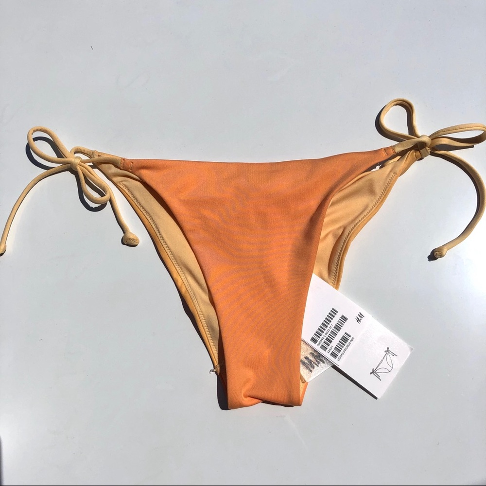 H&M HM ORANGE PEACH BIKINI CHEEKY BOTTOMS